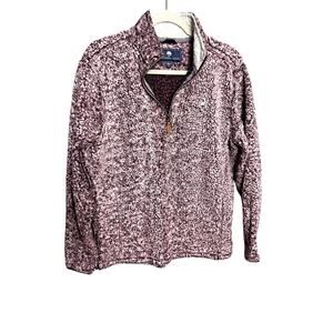 Southern Shirt Co Sherpa Quarter Zip Pullover Small Cozy Comfort Lounge Preppy
